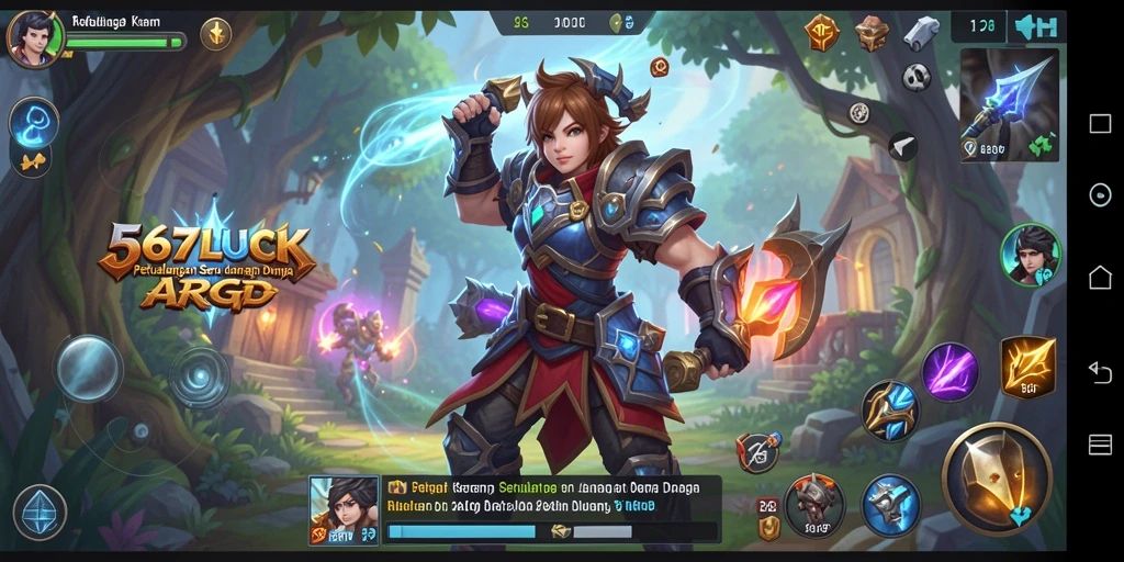 Tampilan gameplay dinamis dan seru di 567LUCK.