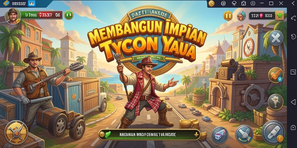 Tampilan gameplay 93337 yang mendebarkan dan penuh strategi Tycoon.