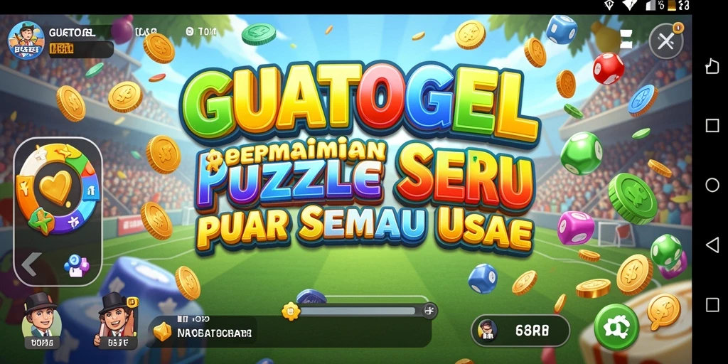 Tampilan gameplay GUATOGEL yang memukau dan penuh tantangan Puzzle.