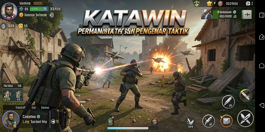 Tampilan gameplay <strong>KATAWIN</strong> yang strategis dan menegangkan.