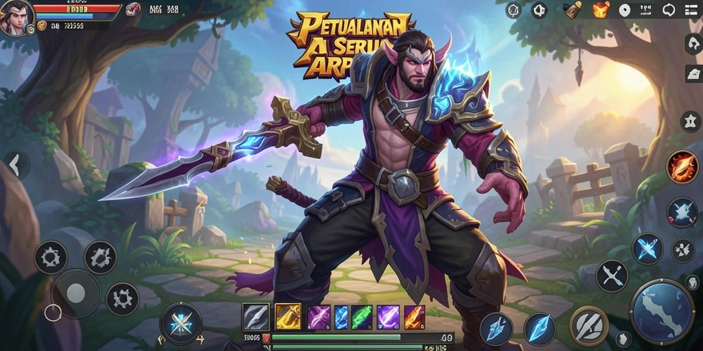 Tampilan gameplay seru di dunia fantasi ARPG.