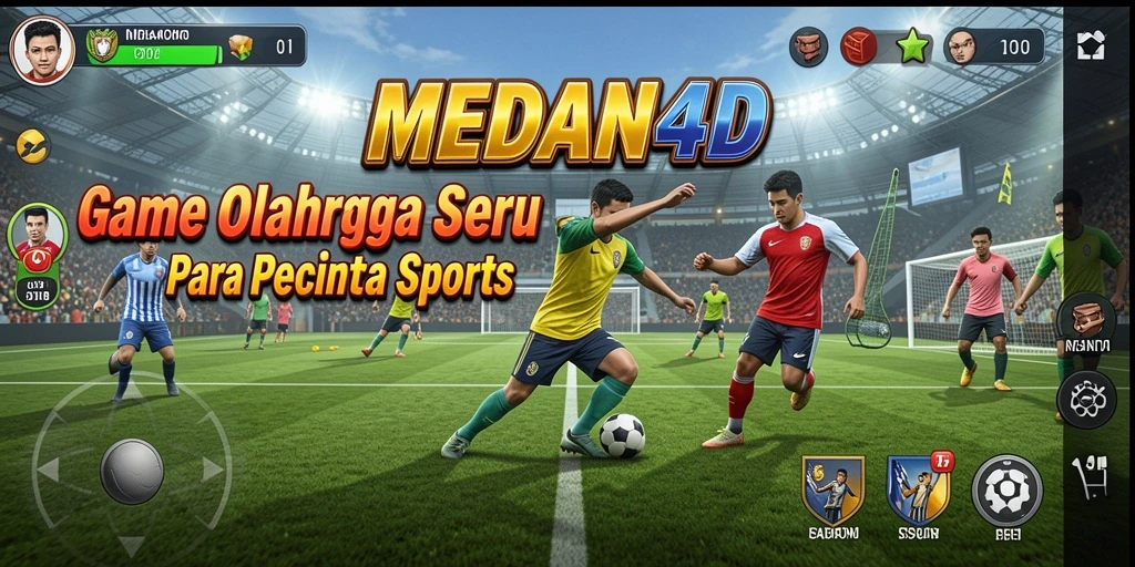 Screenshot menunjukkan aksi gameplay seru dalam game olahraga.