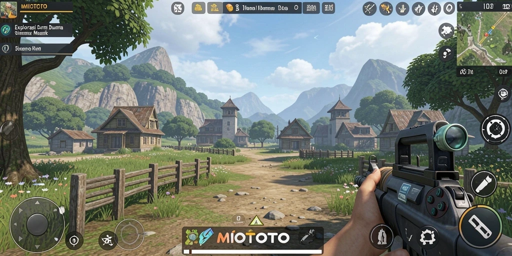 Tampilan menarik dari gameplay simulation MIOTOTO yang seru.