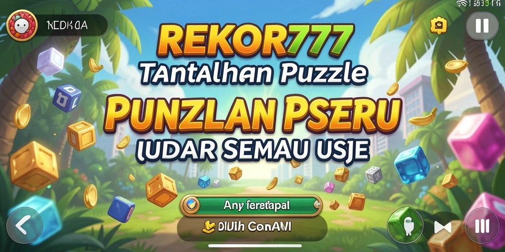 Tampilan gameplay seru dari REKOR777 yang memacu logika dan strategi.