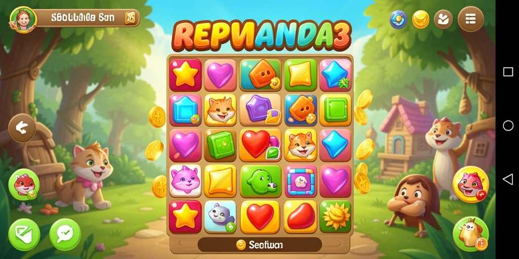 Screenshot gameplay RPVIP3 yang menarik dan berwarna.