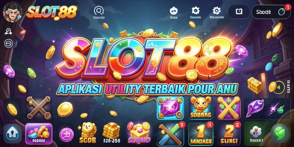 Screenshot utama SLOT88 menampilkan fitur-fitur inovatif aplikasi Utility.
