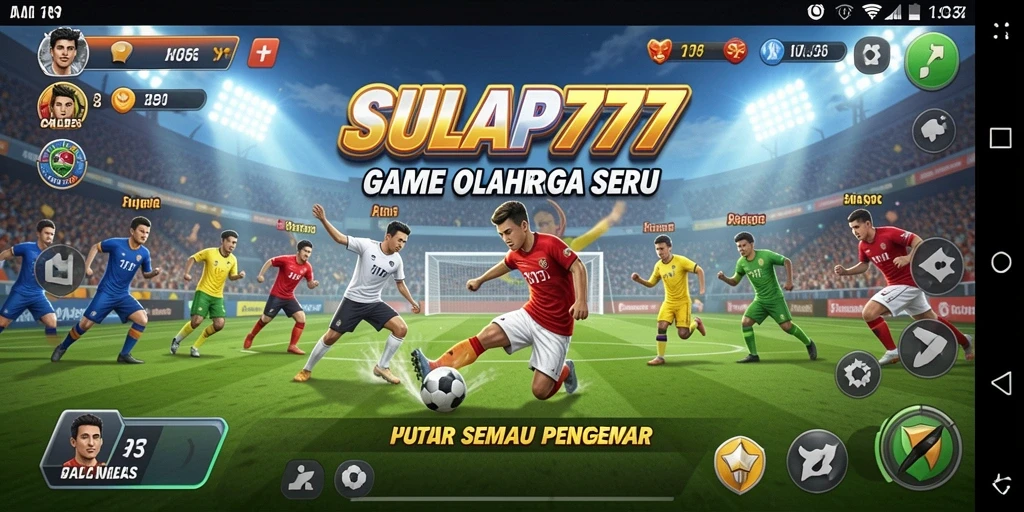 Tampilan gameplay SULAP777 menampilkan aksi olahraga yang mendebarkan.